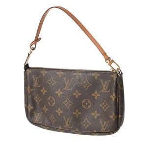 Louis Vuitton Monogram Brown Accessoires Pochette Accessory Canvas